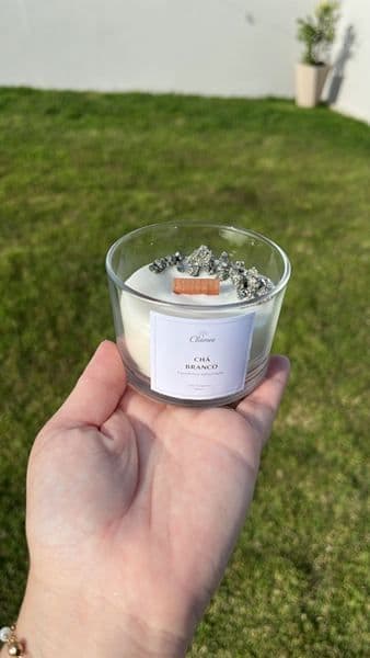 Vela P - Com Pedra Natural